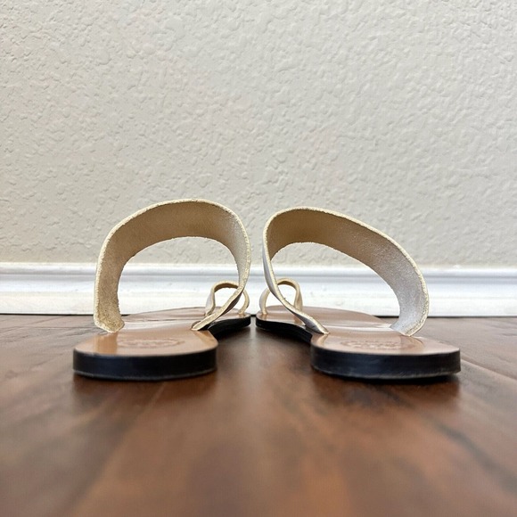 ATP Atelier Astrid Toe-Ring Sandals in White Leather - Picture 8 of 11